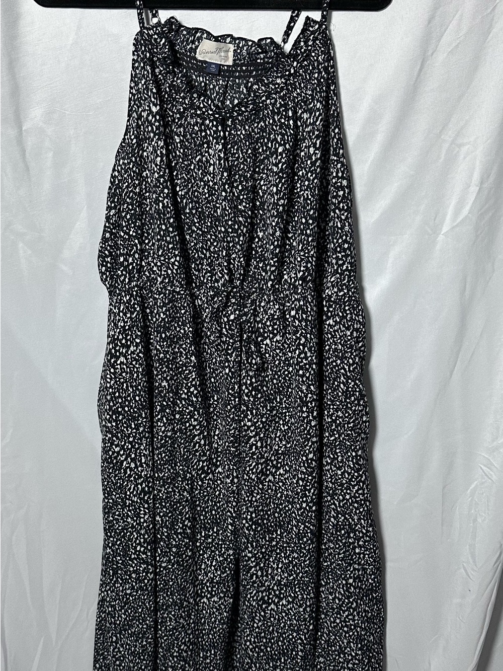 Target Universal Thread Smocked Midi Sundress Black and White Size XXL
